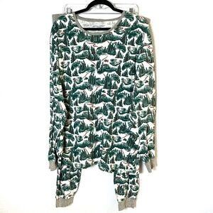 Threads 4 Thought Winter Slopes Pajama Set Size XXL Organic Cotton Thermal